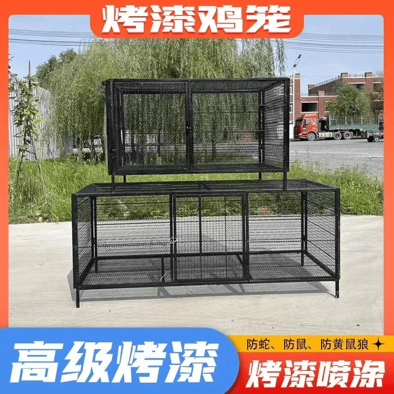 散养家禽鸡鸭鹅多用途防黄鼠狼防蛇阳台养殖宠物猫狗兔加厚折叠笼