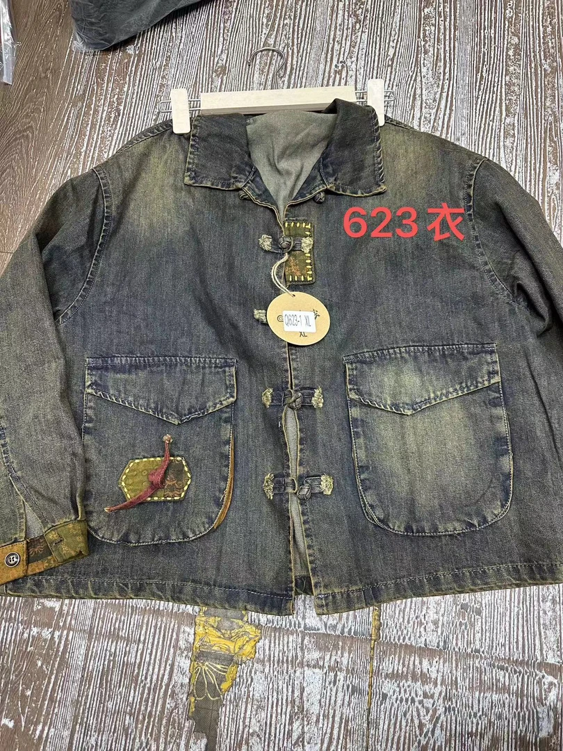 做旧款牛仔外套，90斤穿到160斤