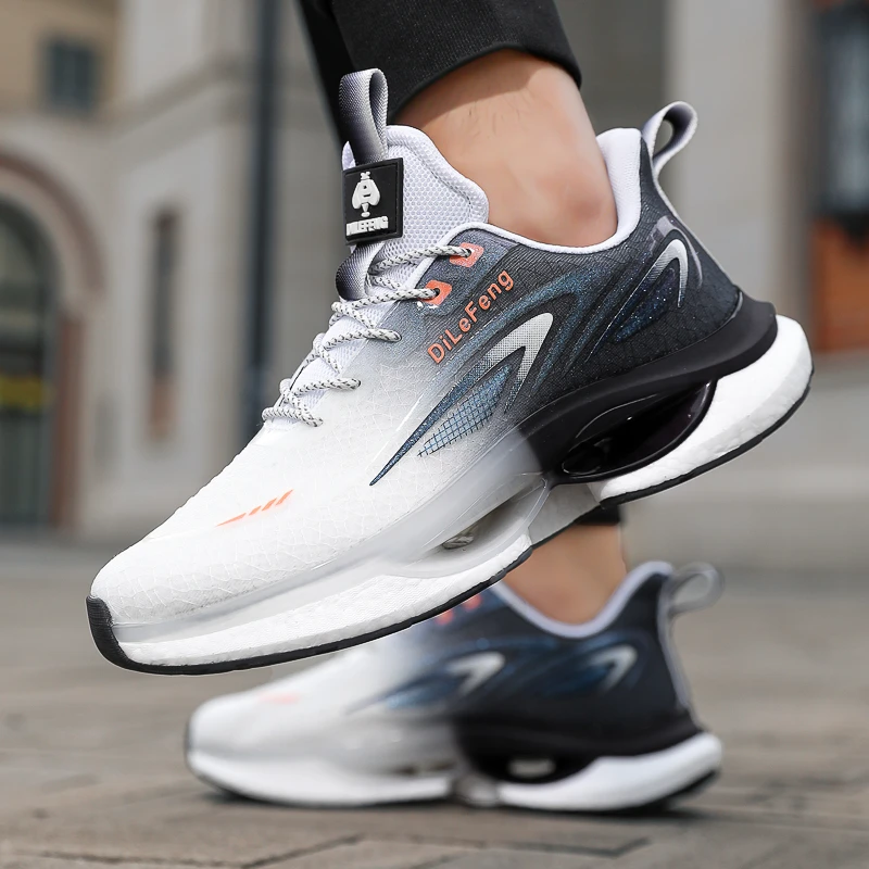 男鞋秋季新品运动鞋减震跑步鞋透气男士休闲潮鞋时尚百搭潮流鞋子