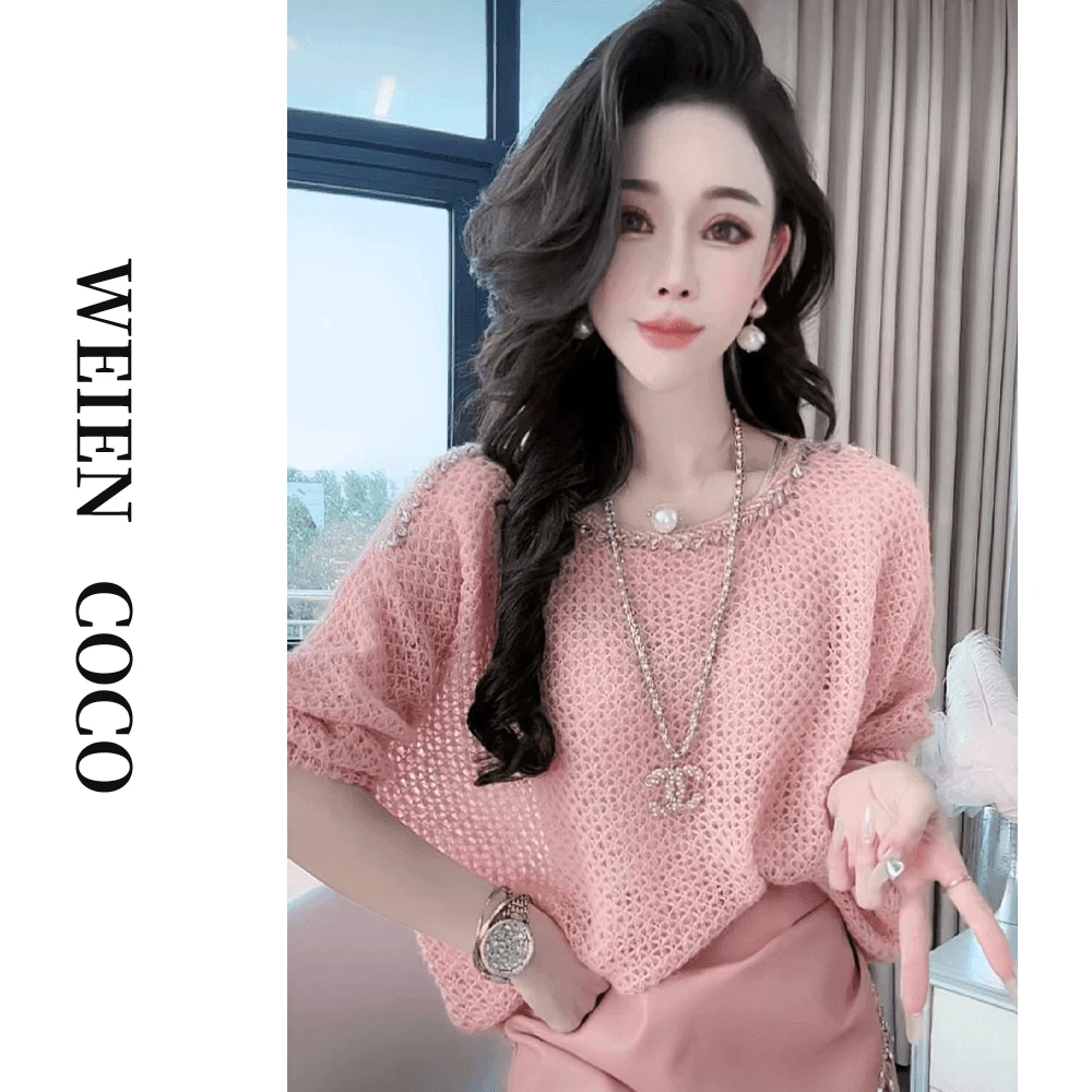 【薇恩COCO】重工长袖针织衫休闲时尚洋气秋上新上衣