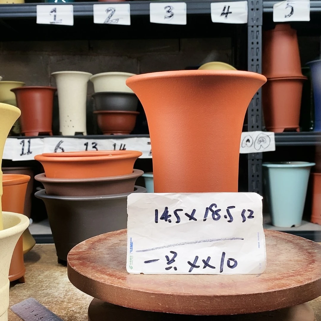 紫砂花盆一只货号XX10