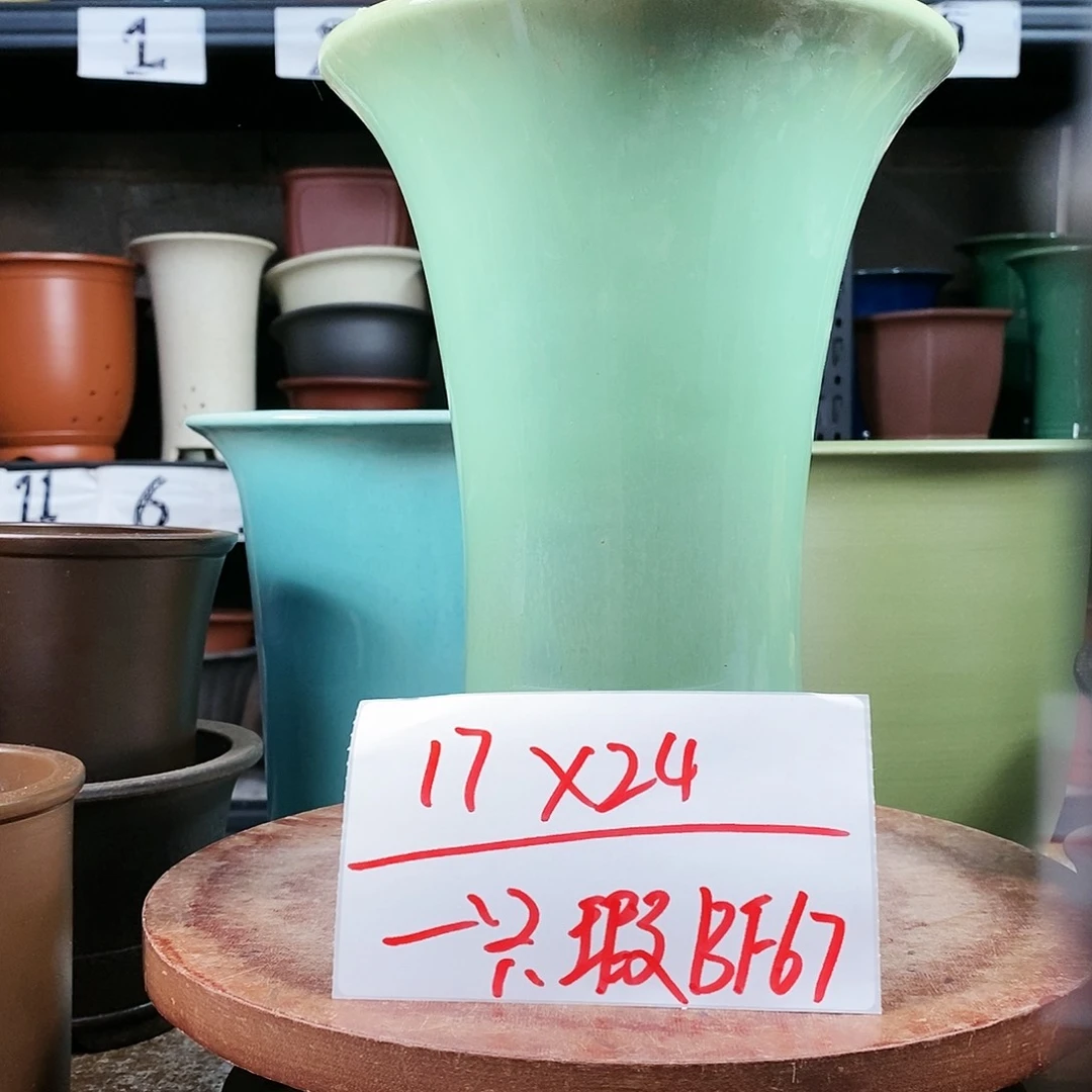 紫砂花盆一只货号BF67