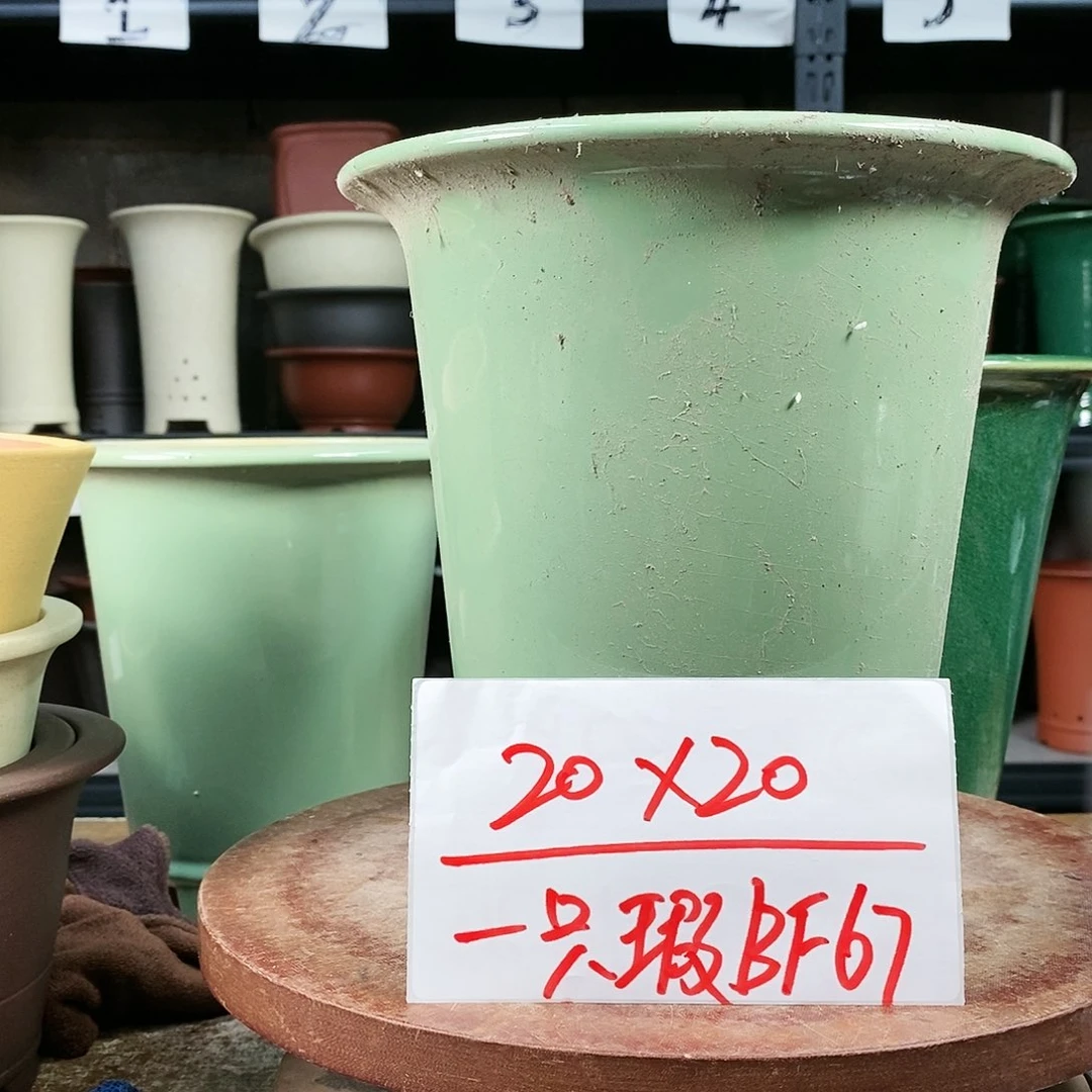 紫砂花盆一只货号BF67