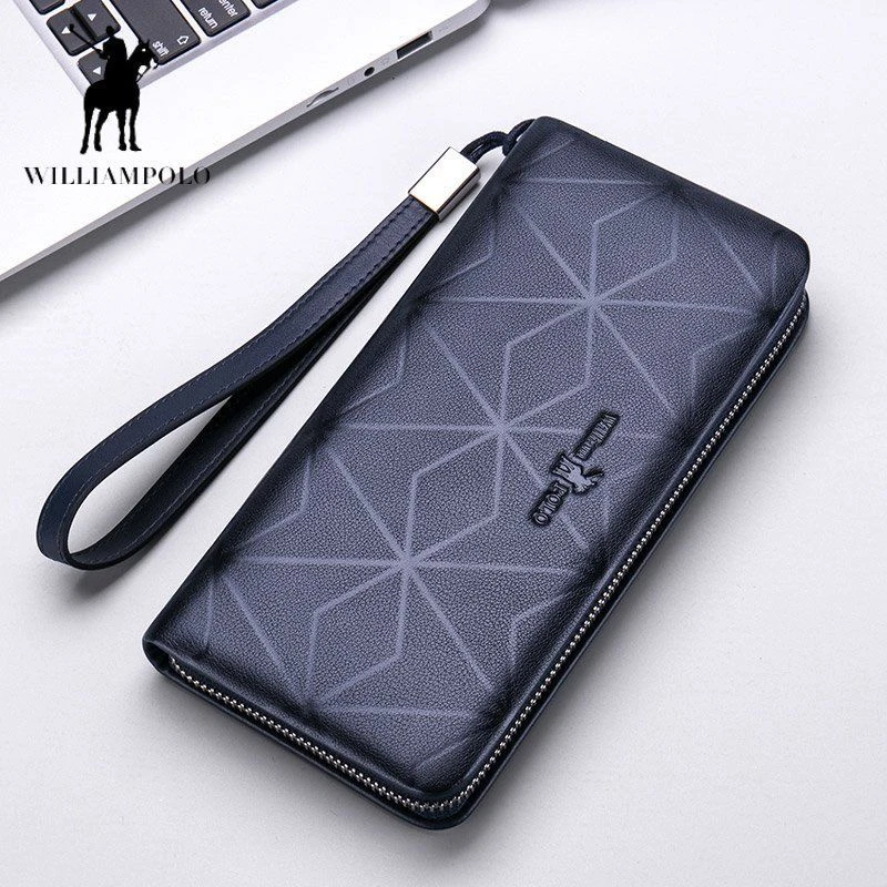 钱包男士真皮长款2025新款时尚休闲商务头层牛皮手拿包拉链皮钱夹