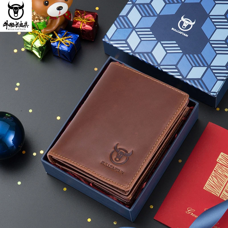 钱包男士真皮2025新款短款大容量驾驶证牛皮钱包多卡位时尚皮钱夹