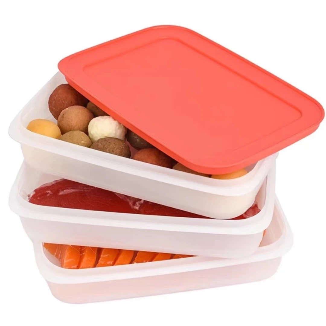 特百惠雪影1L冷冻饺子盒冷藏冰箱收纳盒清新不串味