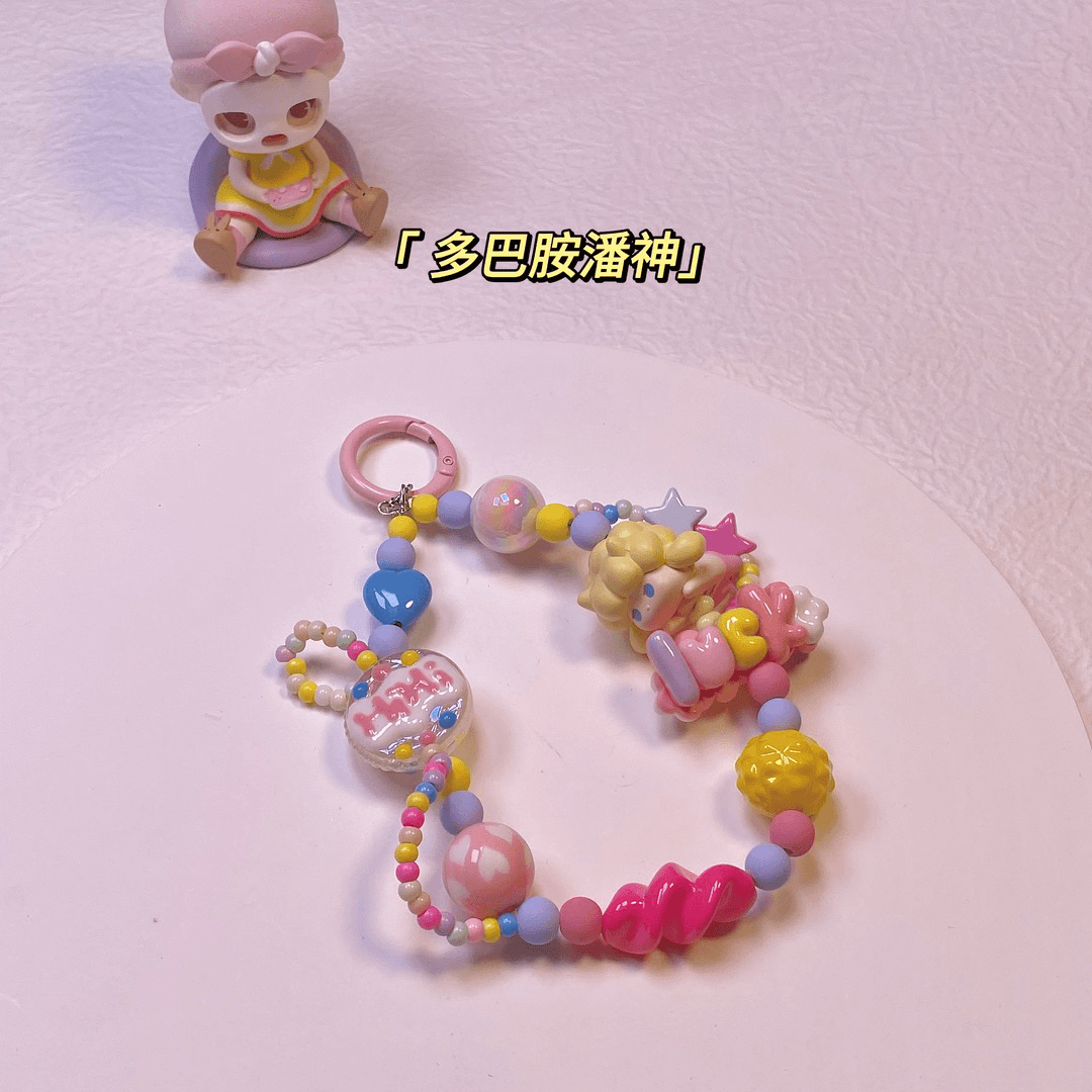 【拆盒】萌粒树脂手机链挂件