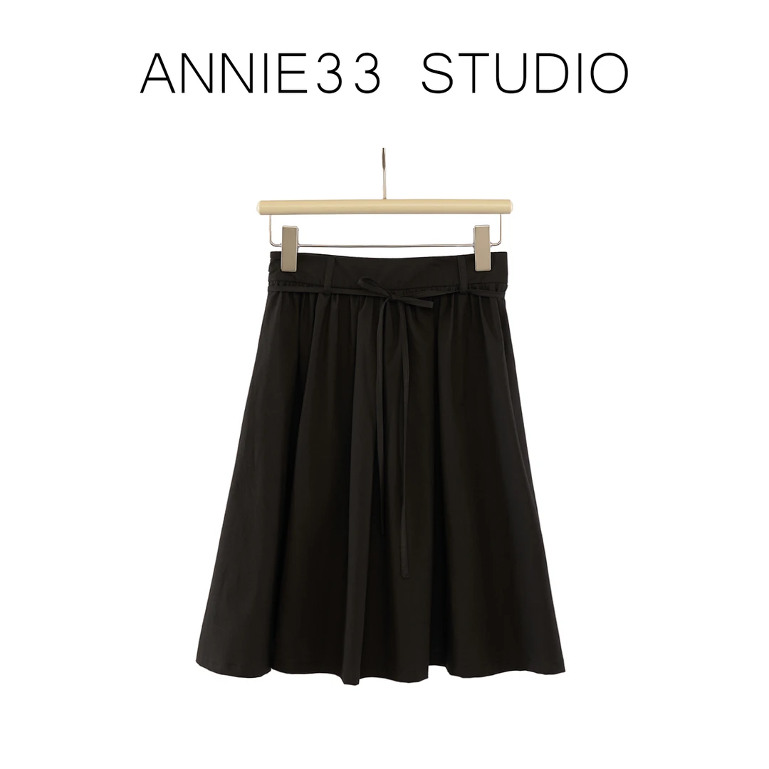 ^3宝^【糖心黑巧 半裙】气质高腰时尚百搭显瘦女装半身裙S30233