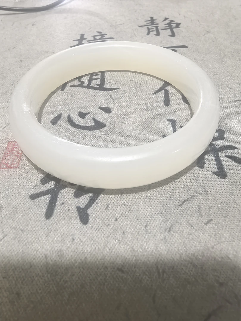 正圈款天然青海正圈国风手镯高冰白