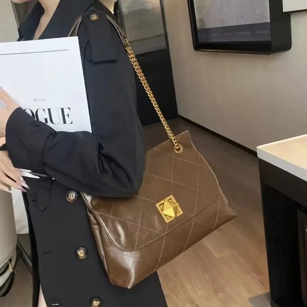 【佐伊甄选】SKL-7191-卡布奇诺轻奢女士时尚气质单肩腋下斜跨包包