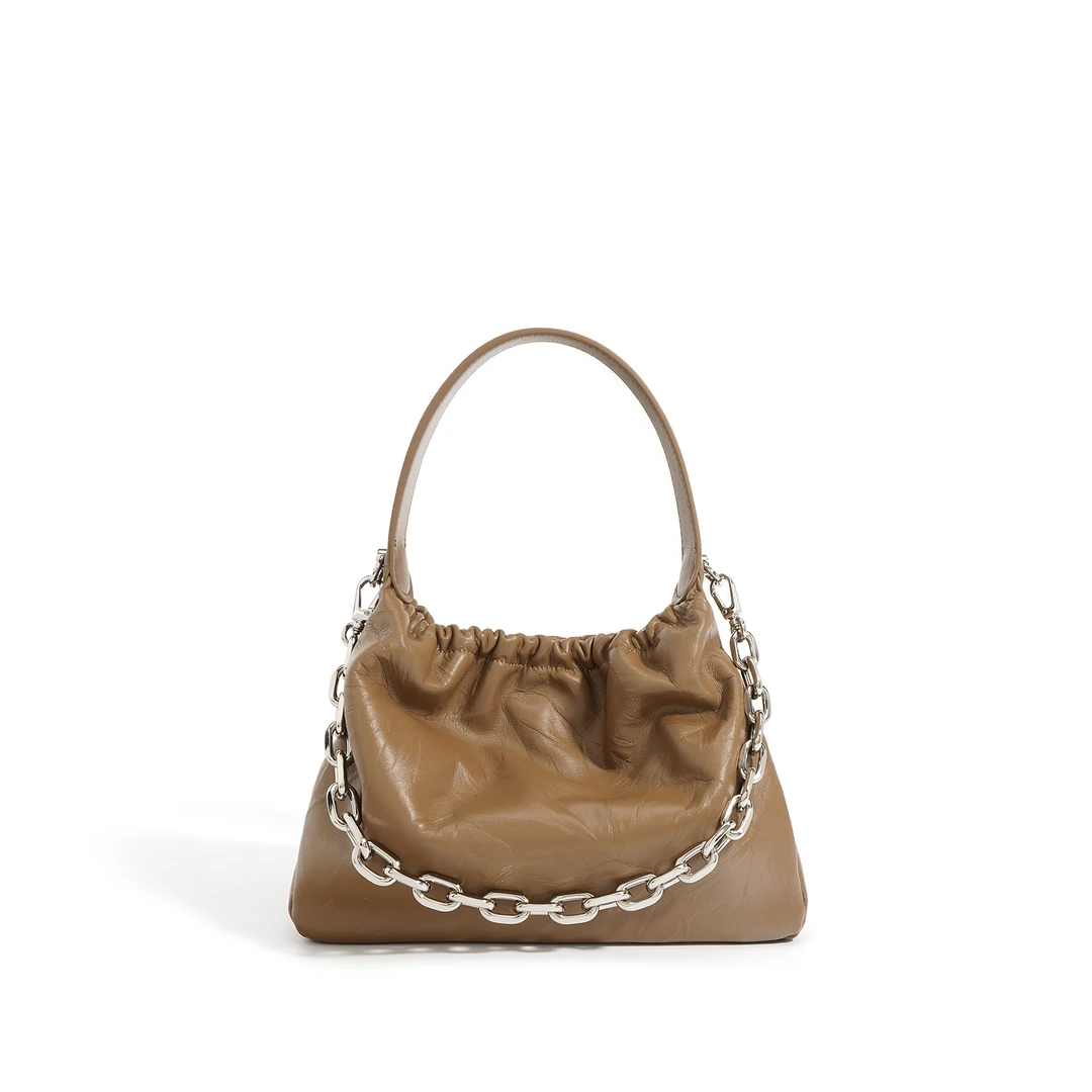 【佐伊甄选】ZG-7730-奶咖轻奢女士时尚气质通勤腋下斜跨包包