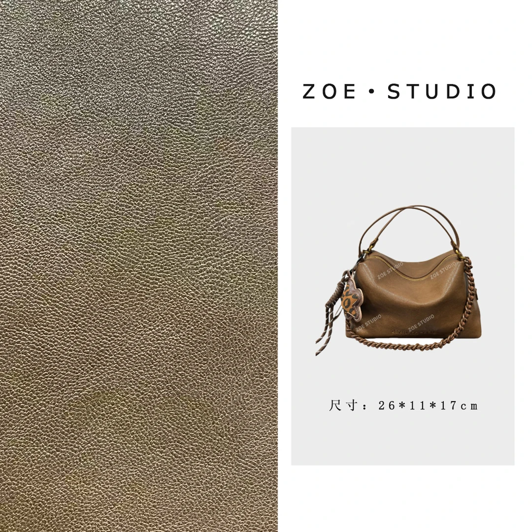 【佐伊甄选】QYX-9715-可可棕韩版时尚气质小众肩包轻奢斜挎包包