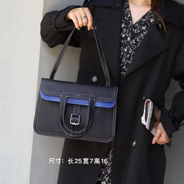 【Z0E】XKY-3931-黑色韩版女士潮流时尚复气质百搭轻奢单肩腋下包