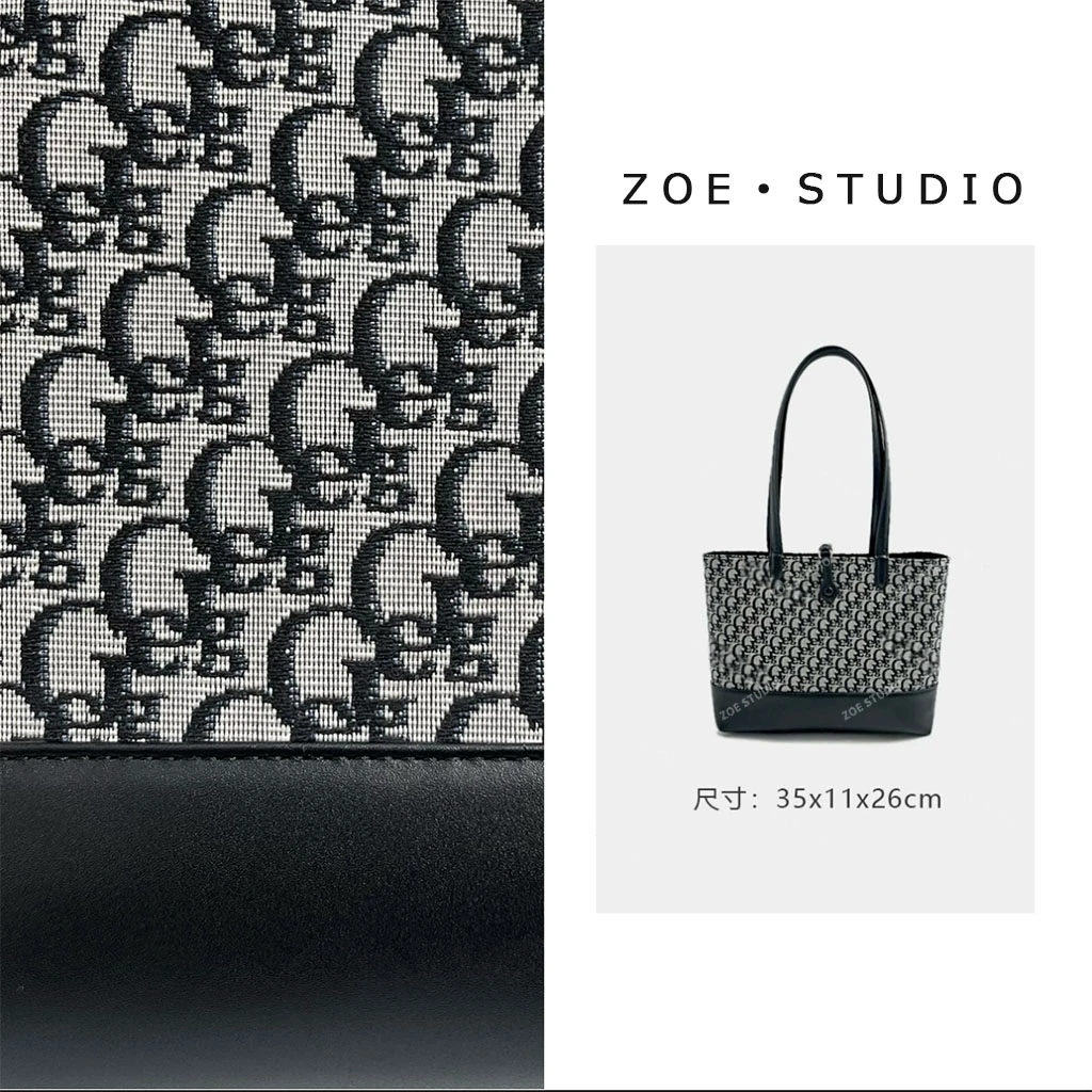 【佐伊甄选】SKL-5316-2-黑色轻奢女士时尚气质小众通勤腋下托特包