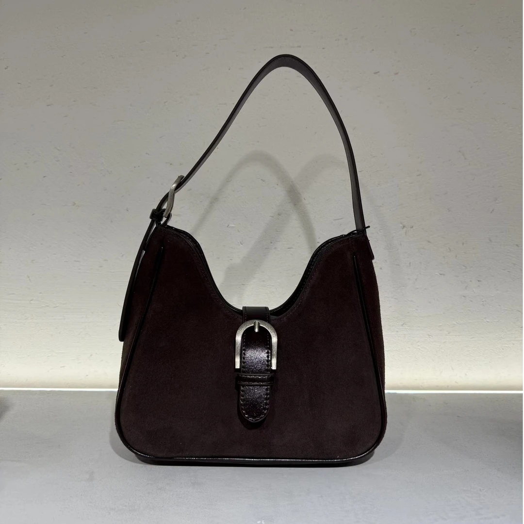 【佐伊甄选】SK-62669-咖啡轻奢女士时尚经典百搭小众通勤腋下包