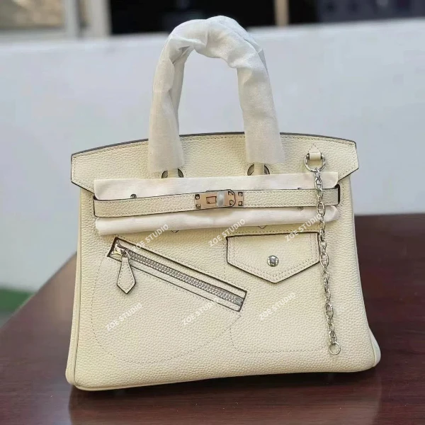 【Z0E】XKY-9214-白色女士轻奢时尚复古小众腋下单肩斜跨包包