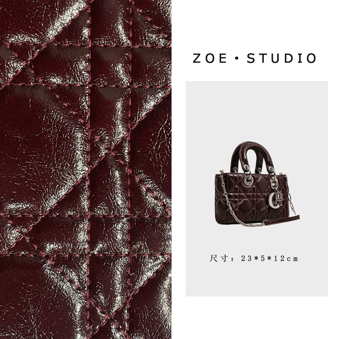 【佐伊甄选】SK-82317-1-暗夜梅子韩版时尚单肩手提女包小香风轻奢