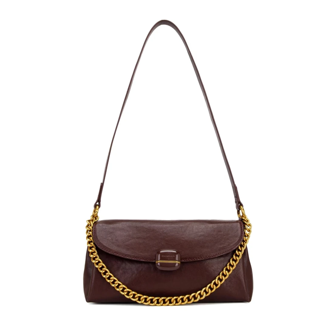 【佐伊甄选】QYX-9661-西梅紫时尚简约通勤休闲韩版腋下斜挎包