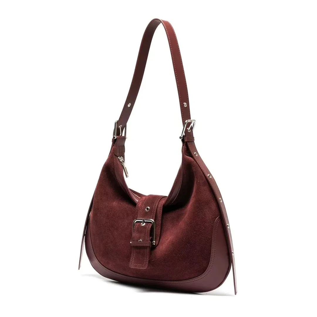 【佐伊甄选】XKY-3219-安可拉红轻奢女士时尚气质通勤腋下斜跨包