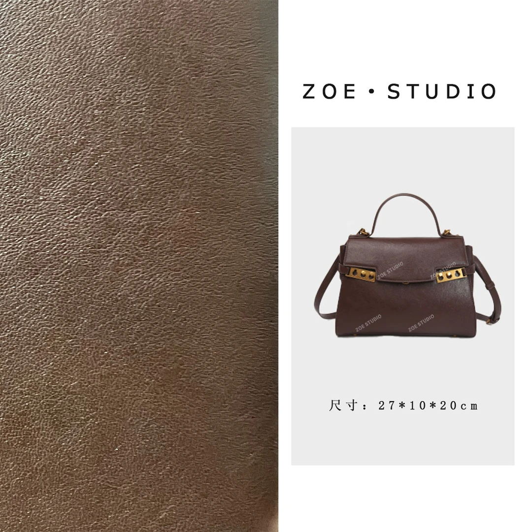 【佐伊甄选】SKL-5399-咖啡色轻奢女士时尚百搭小众通勤腋斜挎包