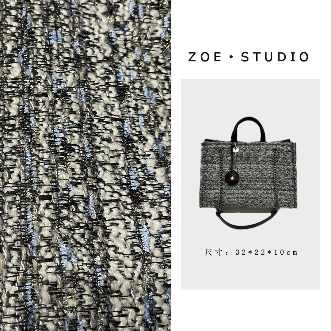 【佐伊甄选】ZT-D7120-莫奈粗花妮时尚简约通勤休闲韩版腋下斜挎包