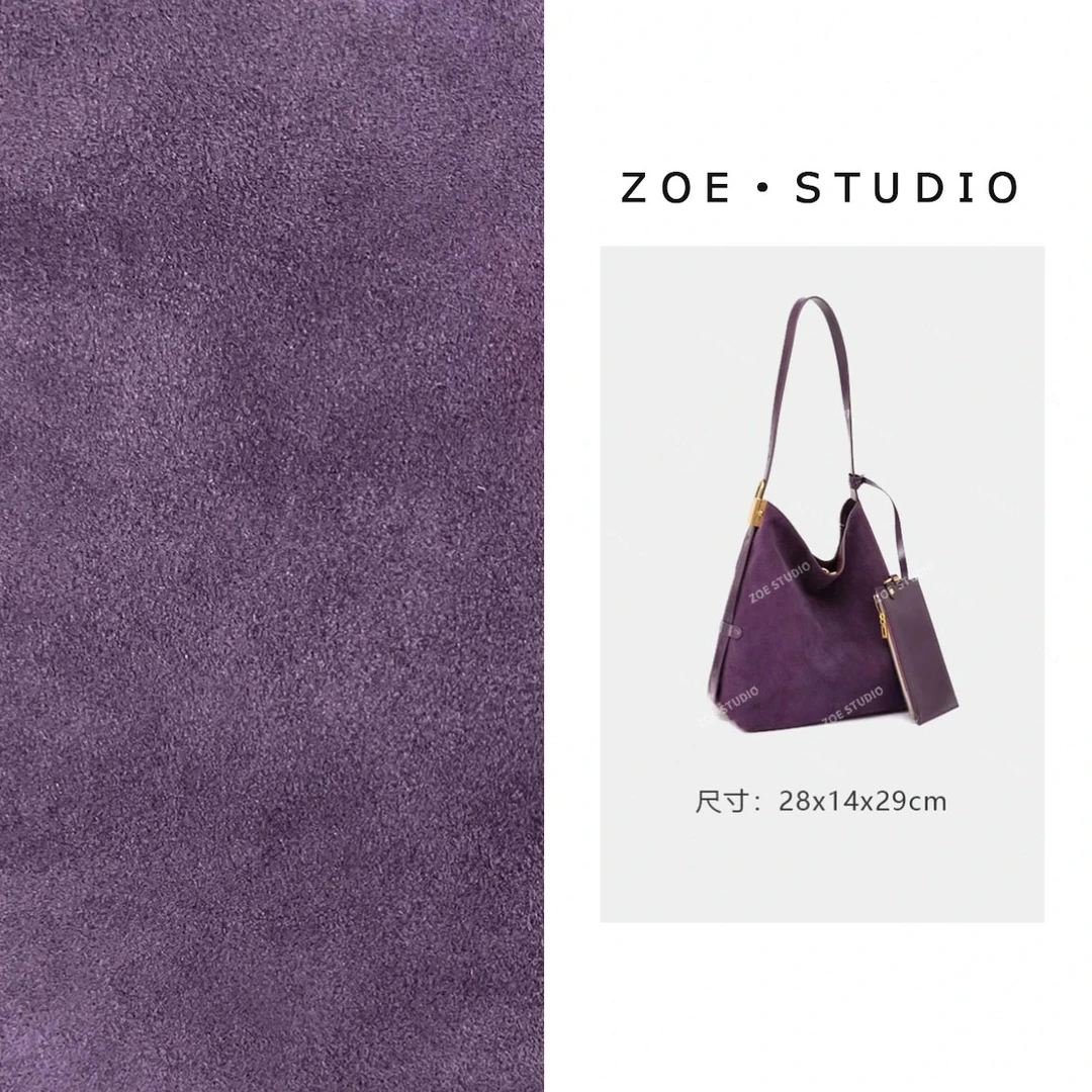 【佐伊甄选】XKY-2837-蓝莓紫轻奢女士时尚百搭小众单肩腋下斜挎包