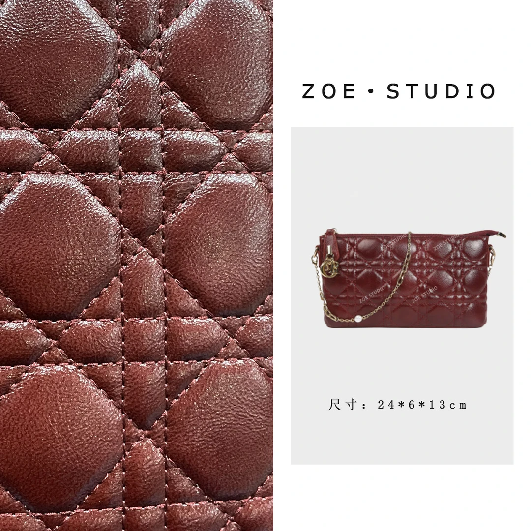 【佐伊甄选】SKL-G8052-酒红时尚简约通勤休闲韩版腋下斜挎包小香风