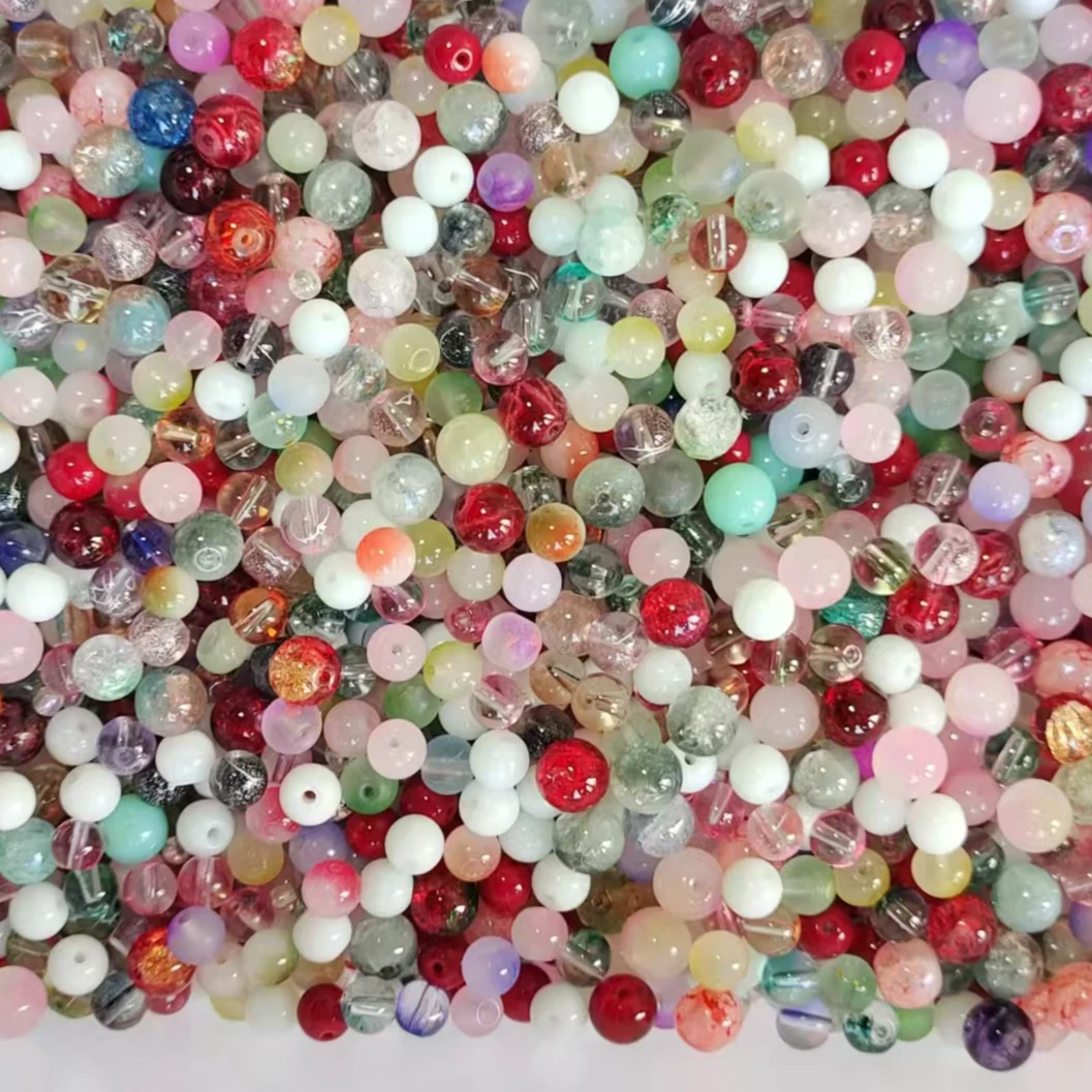 双十一大促挖挖乐混色珠子琉璃珠珠串珠气质显白大气