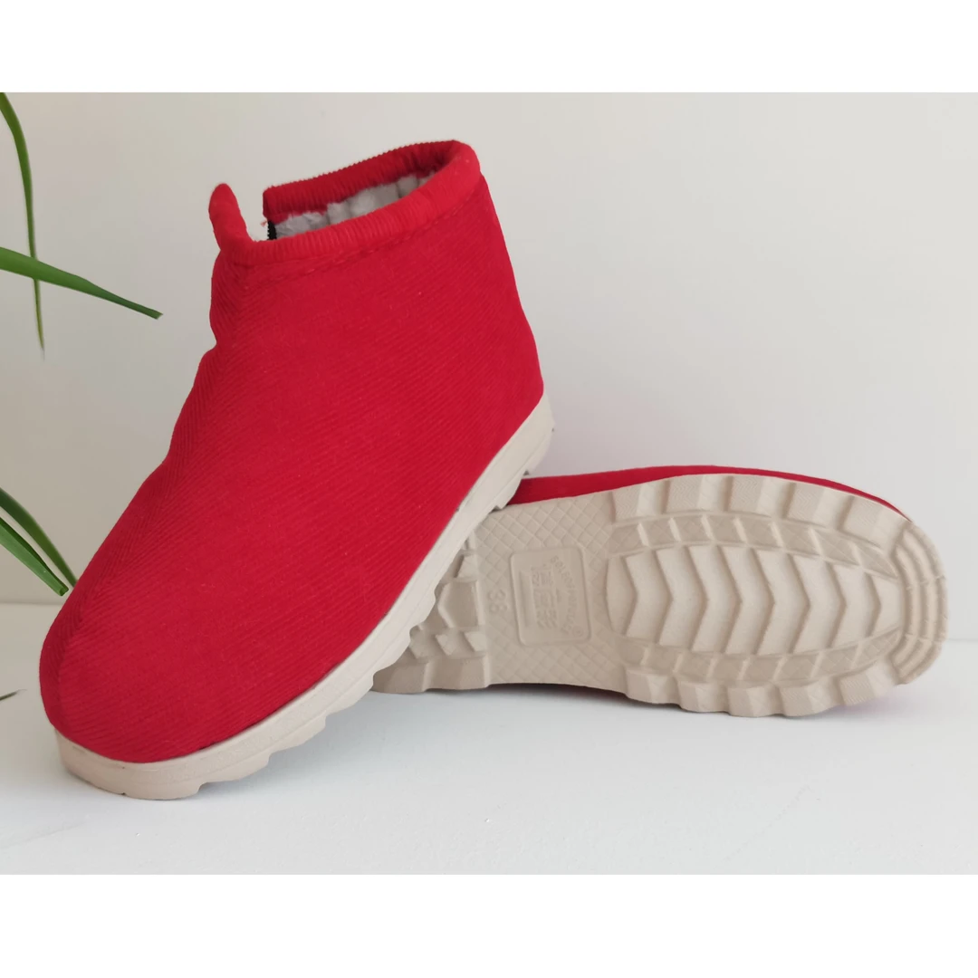 手工传统棉鞋加绒加厚软底软面防滑保暖男女老少冬季纯手工棉鞋