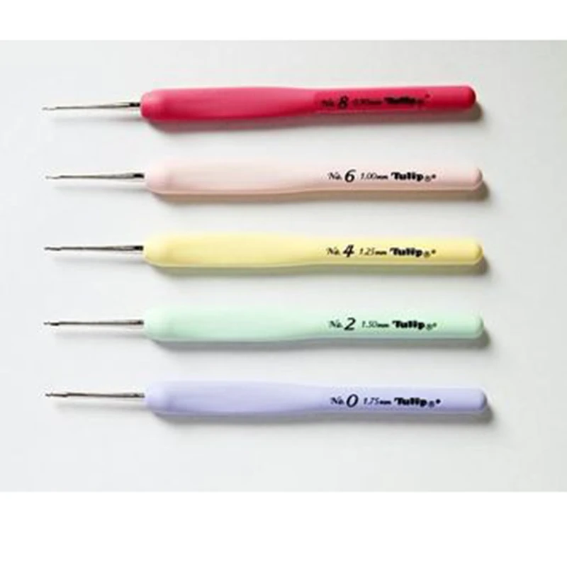 日本广岛原装Tulip糖果蕾丝钩针TB13系列单支装编织细线工具