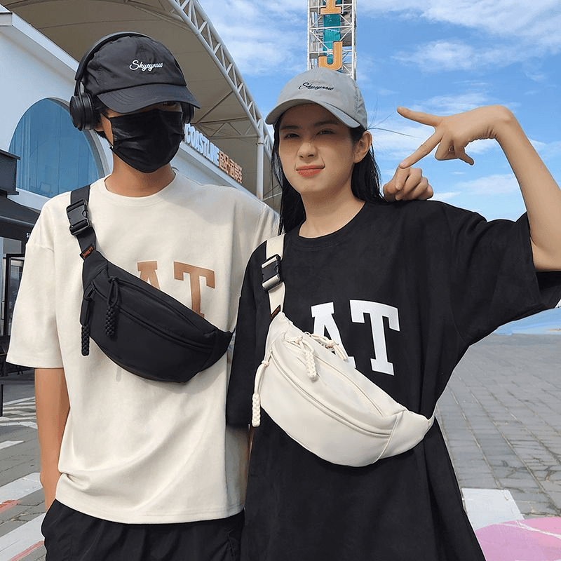 2024 新款大容量胸包男日系休闲简约腰包斜挎包潮酷ins百搭手机包