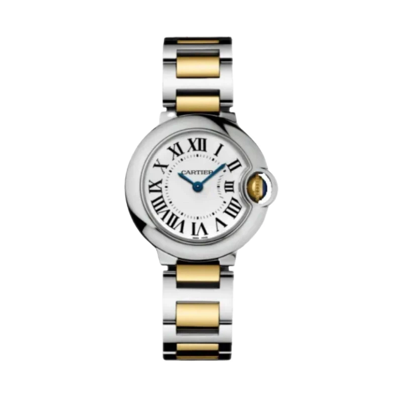 99新 Cartier/卡地亚 蓝气球系列28.5盘石英女款气质白盘经典