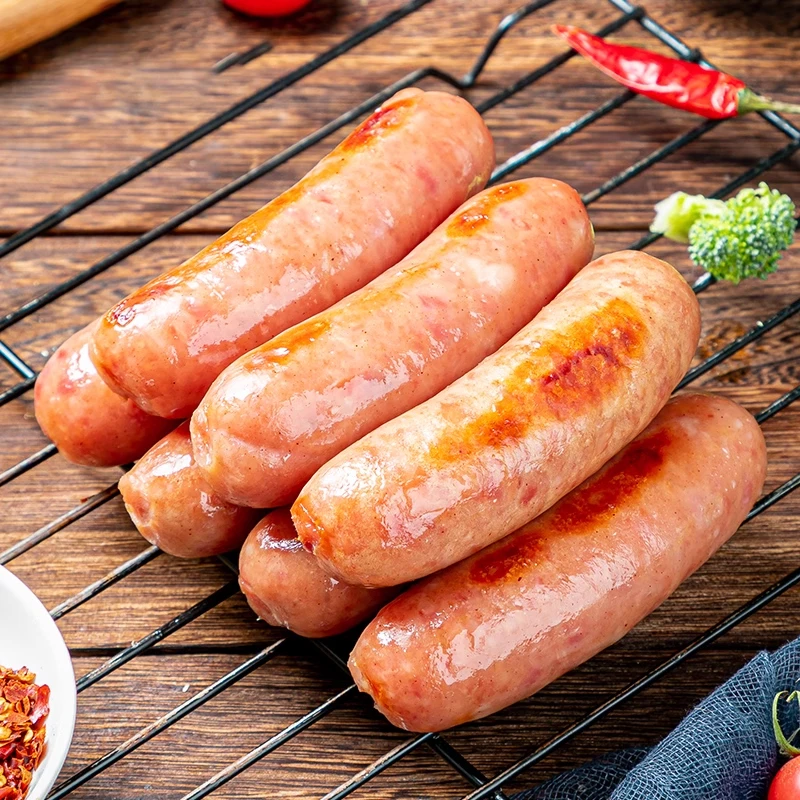 【乌市直发】丰帆 火山石地道烤肠原味/黑胡椒500g爆汁热狗肠肉烤肠