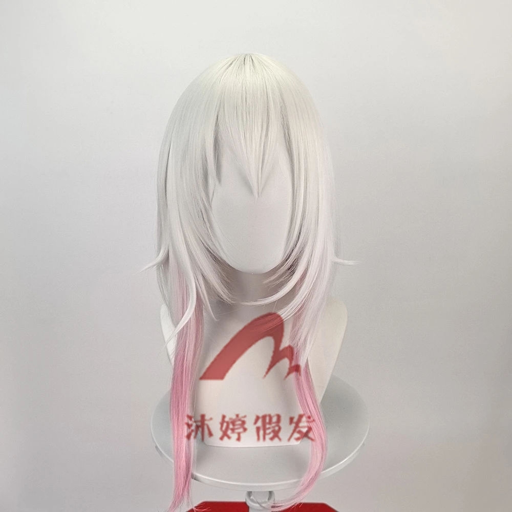 第五人格 宿伞之魂 犯吾者cos假发 东方的麒麟 粉白渐变头皮长发