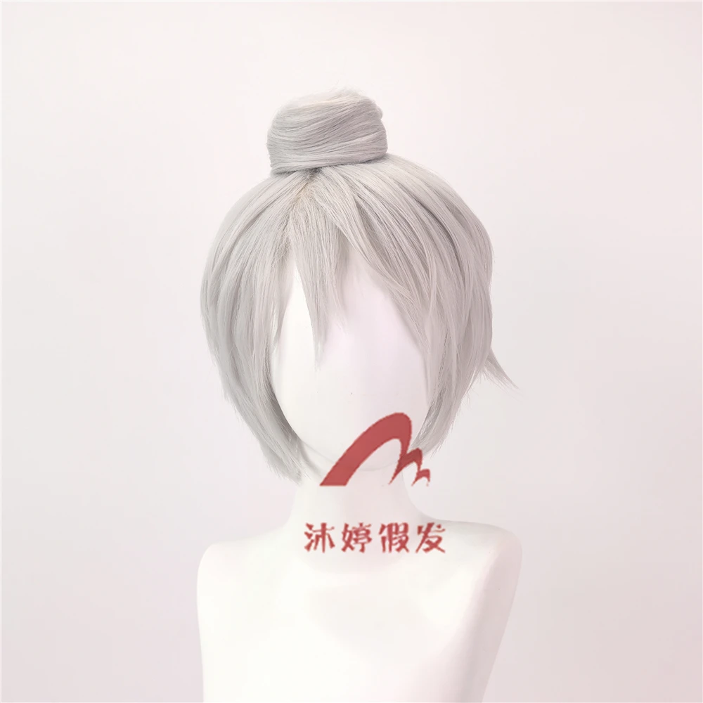第五人格 入殓师墨韵cos假发 打毛反翘短发造型 分体发包款