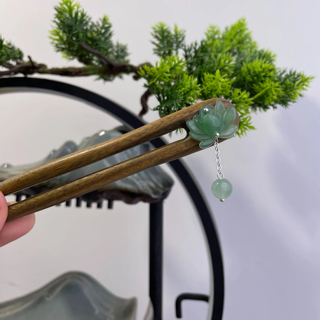 紫光檀木簪子发簪盘发簪发簪子百搭X232