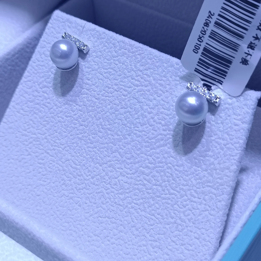 TLS/蒂尔斯S925银海水真多麻耳钉