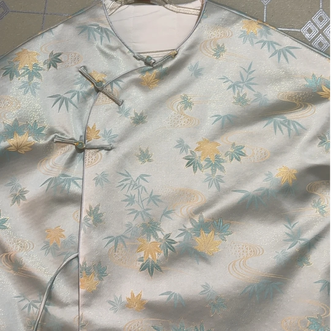 桑蚕丝竹子外套百搭