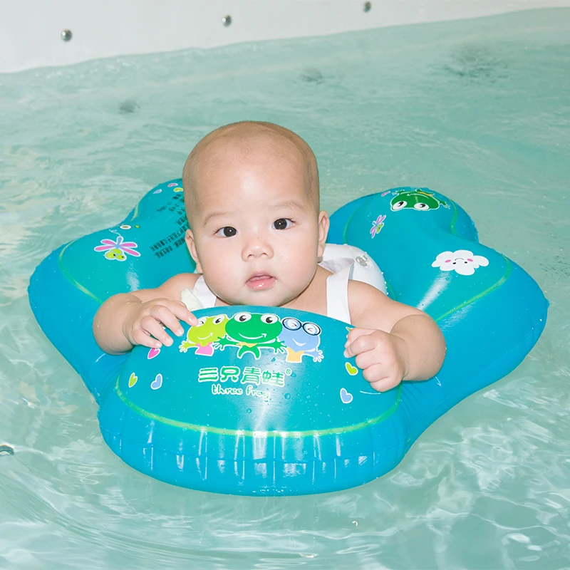 儿童游泳圈婴幼儿趴圈面料加厚气囊加大防侧翻浮力大3个月到6岁用