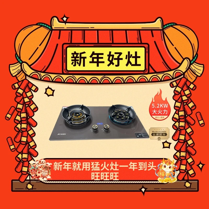 鸳鸯猛火灶燃气灶两用天然气液化气