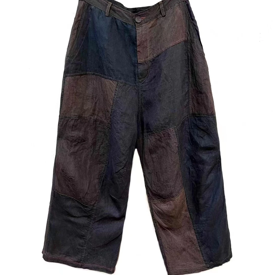 深深一刻左岸迷香文艺范休闲裤阔腿裤Z23SS3018