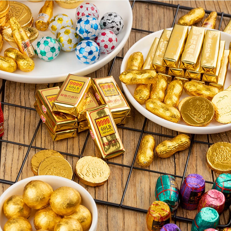 蛋糕装饰金条金币元宝酒瓶祝寿财神婚庆喜糖摆件生日插件