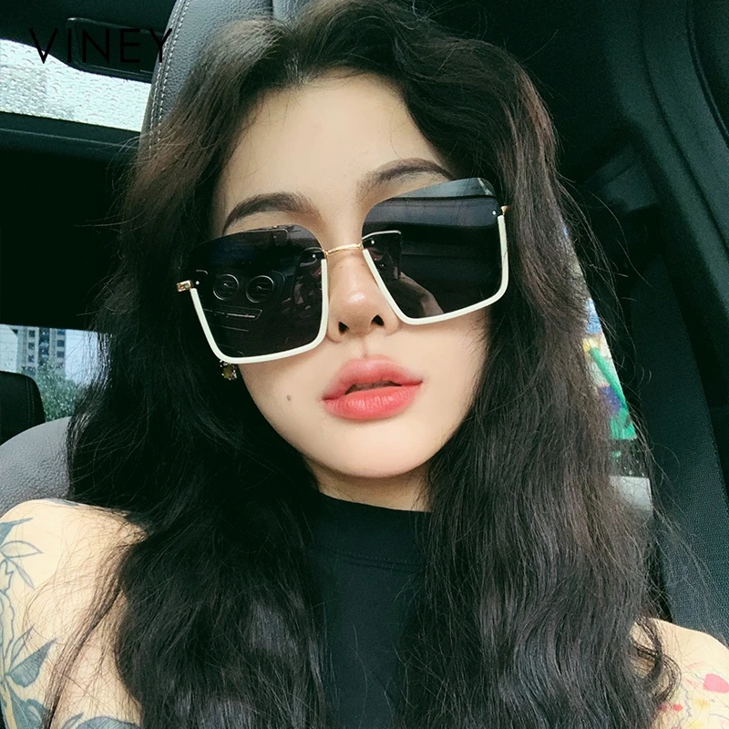 Viney墨镜女2025新款夏季时尚潮流太阳镜防紫外线显脸小大框墨镜