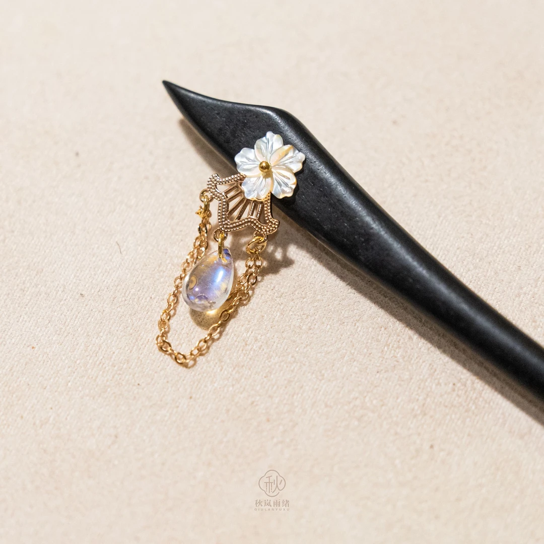 原创手作【飞鸣】头簪发簪古风发饰旗袍头饰流苏簪子盘发汉服琉璃