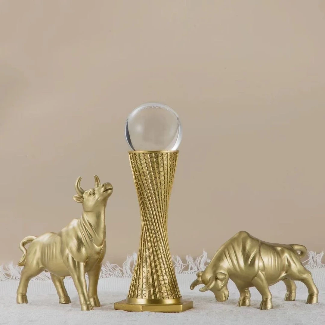 高档招财牛生肖摆件家居客厅书房办公室桌面摆件装饰品开业送礼