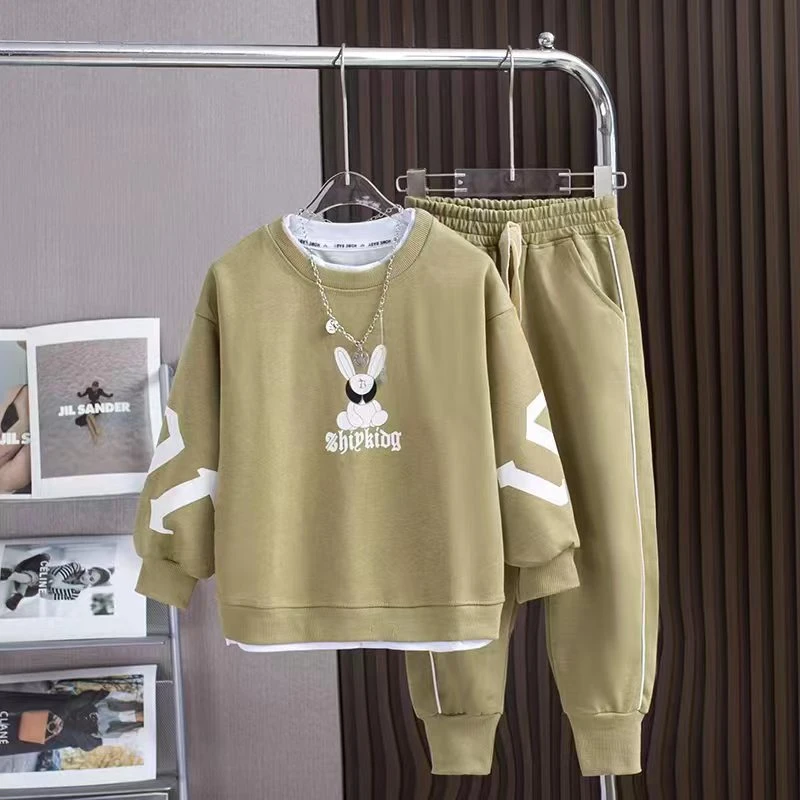 【胖达琛琛】儿童套装卫衣童装春秋运动男童休闲长袖洋气时尚男孩