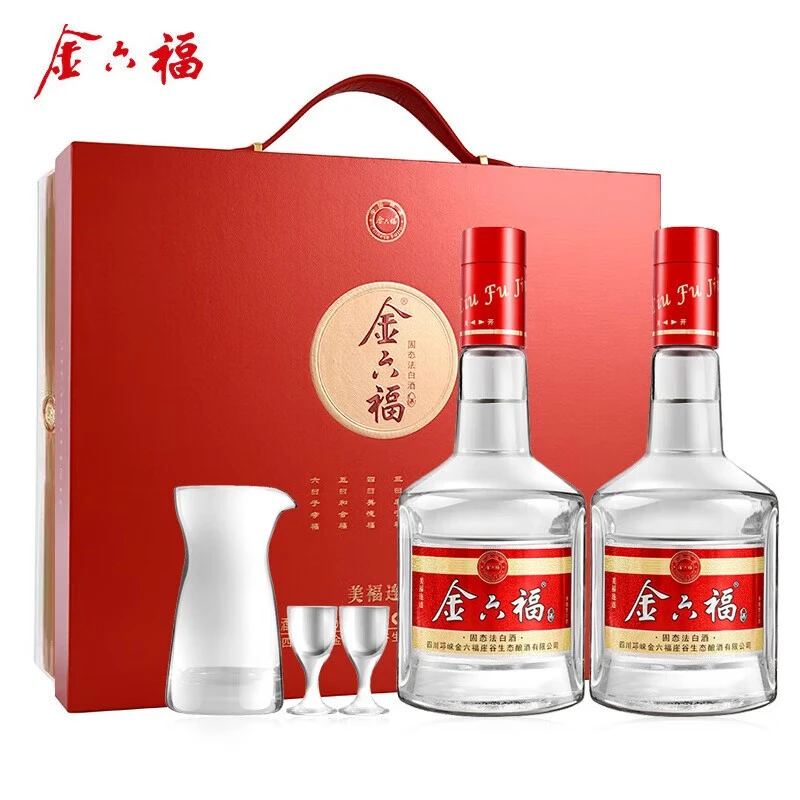 金六福美福连连兼香型纯粮优质白酒宴请送礼50.8度500mL