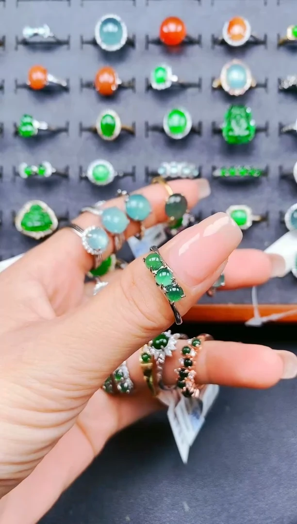 【闪购商品】翡翠戒指银S925镶嵌0000000000