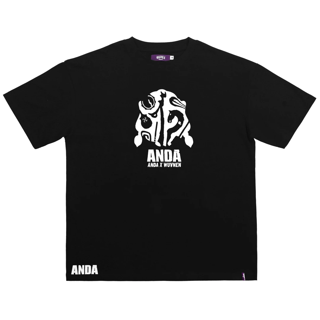 無南WUVNEN X 安达组合ANDA联名款半袖T恤短袖