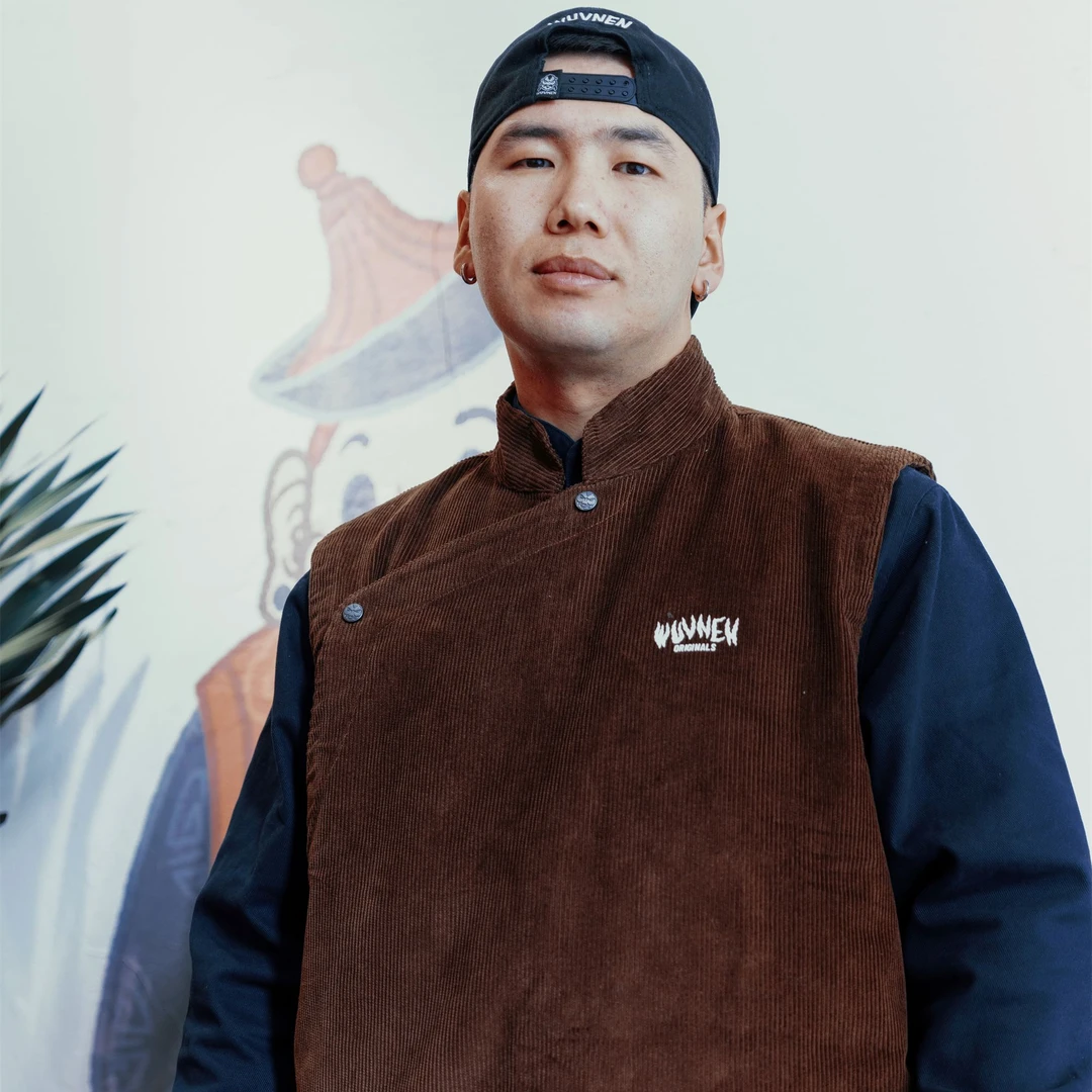 無南WUVNEN ORIGINALS 灯芯绒马甲宽松立领复古休闲